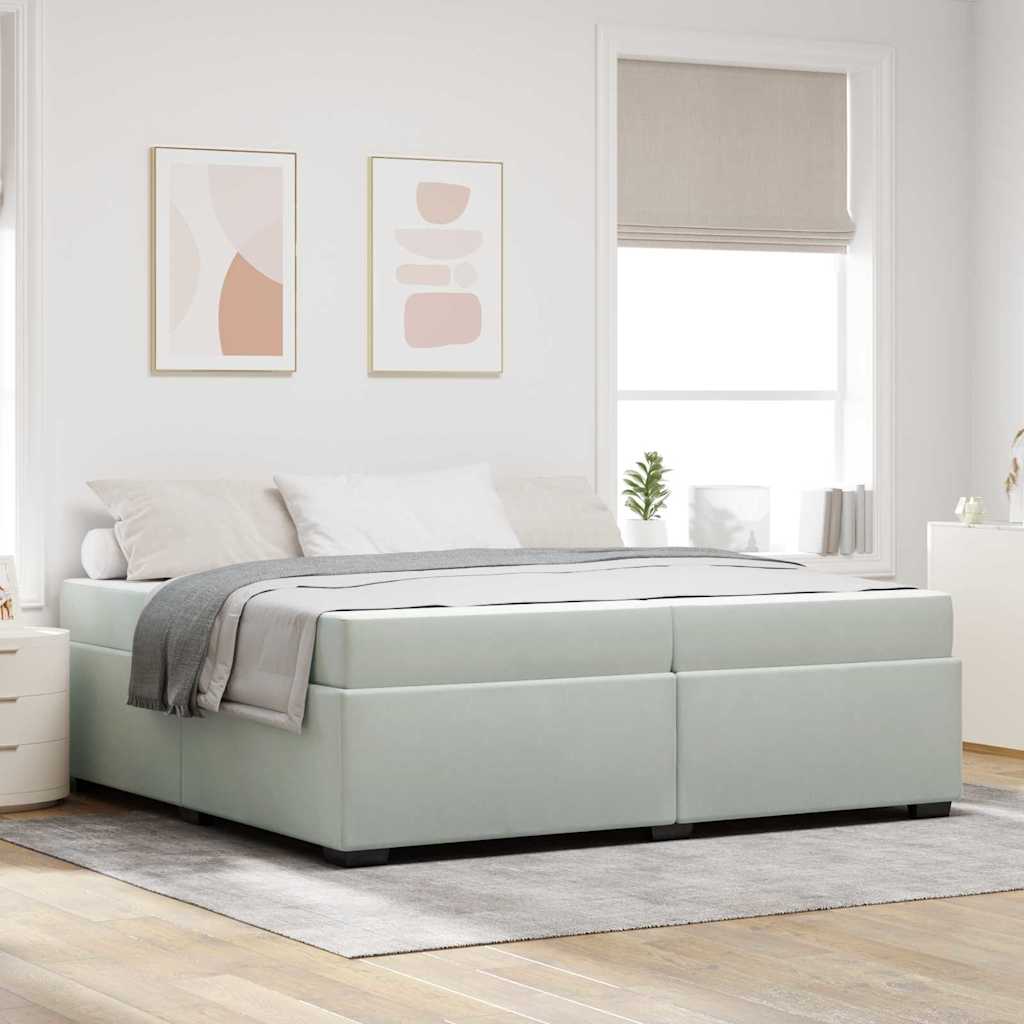 Blue Bed Frame with Mattress 80 x 200 cm Fabric