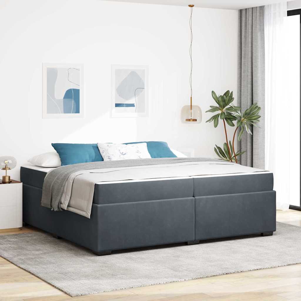 Blue Bed Frame with Mattress 80 x 200 cm Fabric