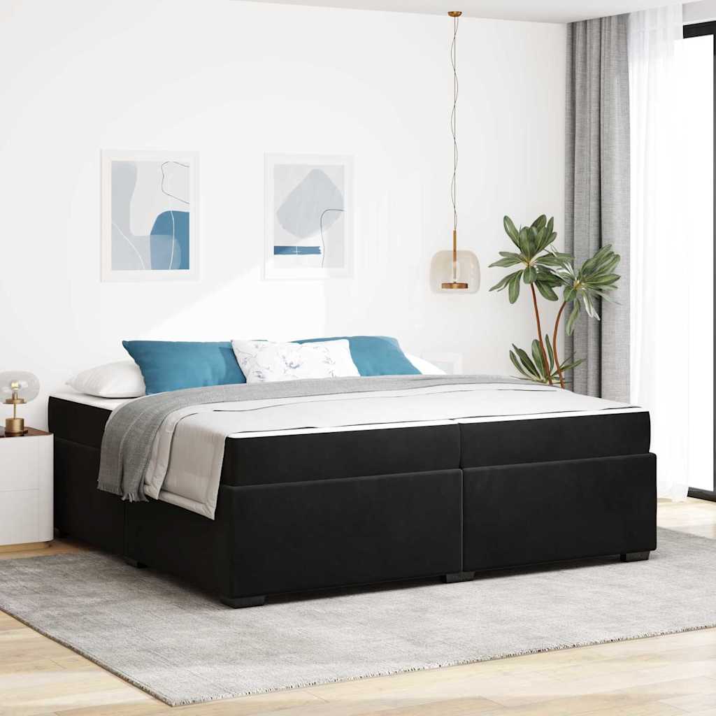 Blue Bed Frame with Mattress 80 x 200 cm Fabric