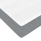 Estructura de cama con colchón Gris Claro 80 x 200 cm tela