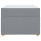 Estructura de cama con colchón Gris Claro 80 x 200 cm tela