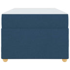 Estructura de cama con colchón Azul 90 x 190 cm tela