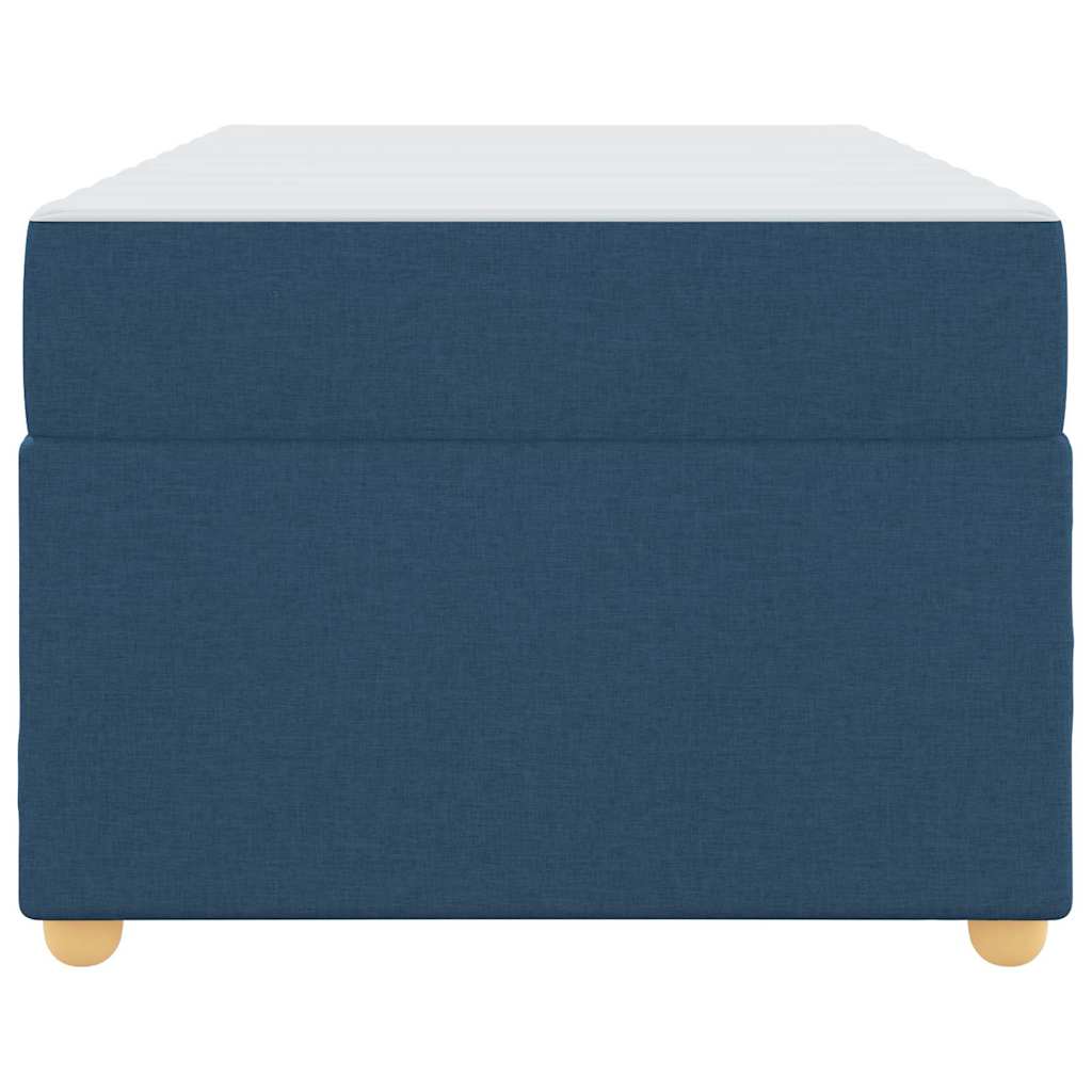 Estructura de cama con colchón Azul 90 x 200 cm tela