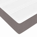 Estructura de cama con colchón Taupé 100 x 200 cm tela