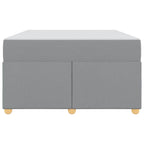 Estructura de cama con colchón Gris Claro 120 x 190 cm tela