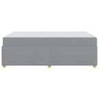 Estructura de cama con colchón Gris Claro 120 x 190 cm tela
