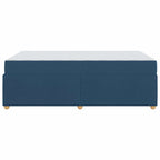 Estructura de cama con colchón Azul 120 x 190 cm tela