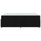 Estructura de cama con colchón Negro 120 x 200 cm tela