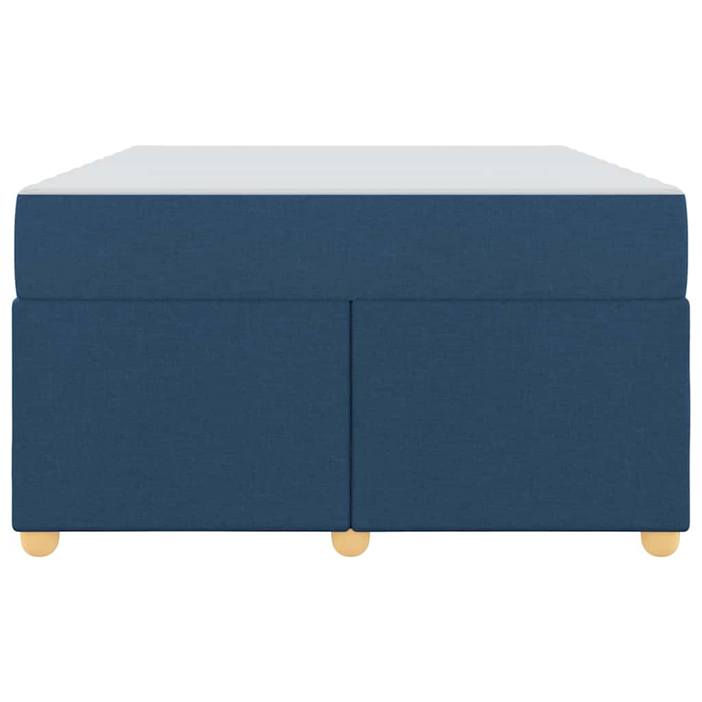 Estructura de cama con colchón Azul 120 x 200 cm tela