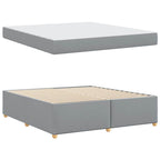Estructura de cama con colchón Gris Claro 180 x 200 cm tela