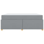 Estructura de cama con colchón Gris Claro 180 x 200 cm tela