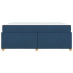 Estructura de cama con colchón Azul 180 x 200 cm tela