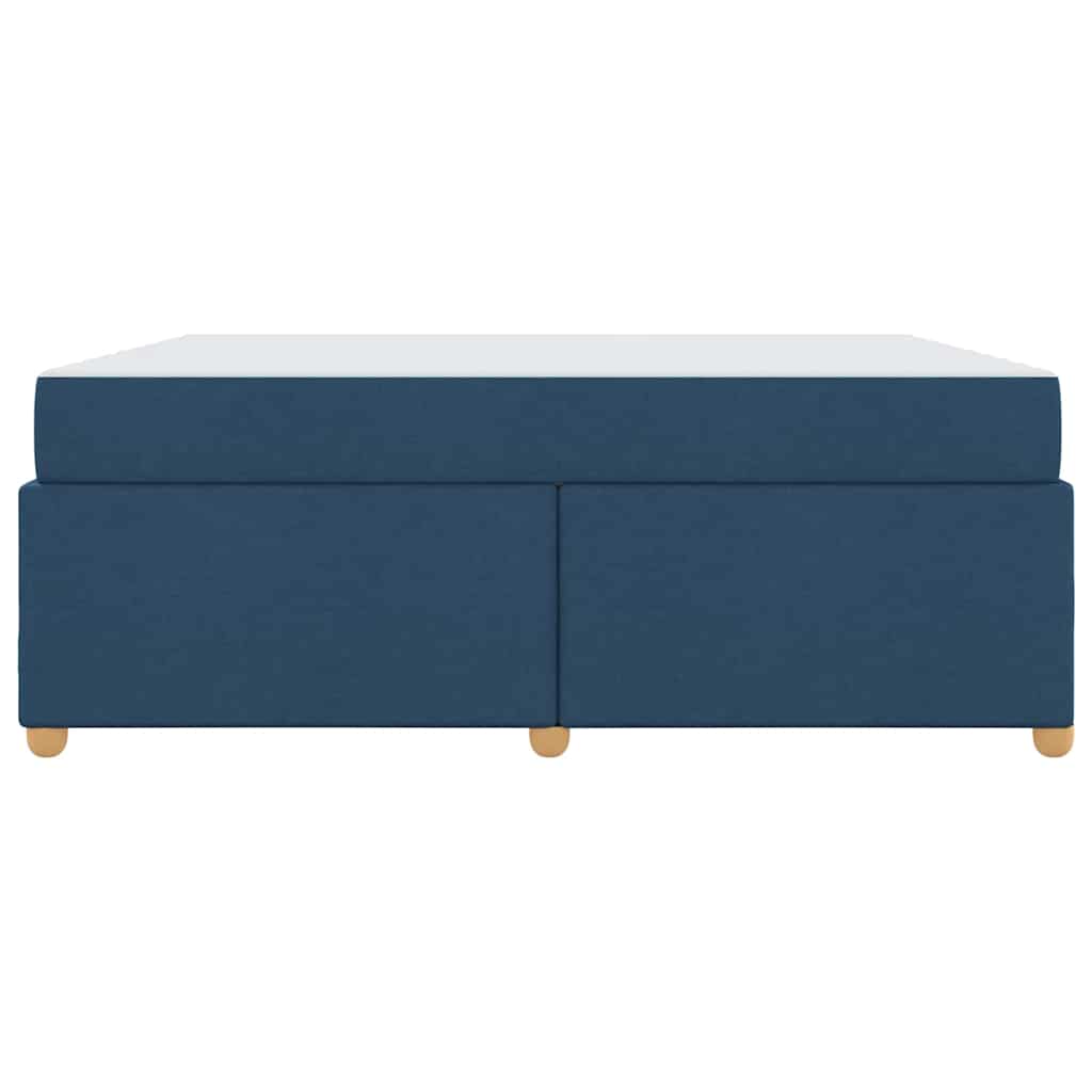 Estructura de cama con colchón Azul 180 x 200 cm tela