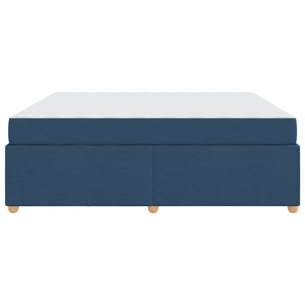Estructura de cama con colchón Azul 180 x 200 cm tela