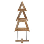 Árbol de Navidad con soporte Marrón 90 cm Madera de teca maciza