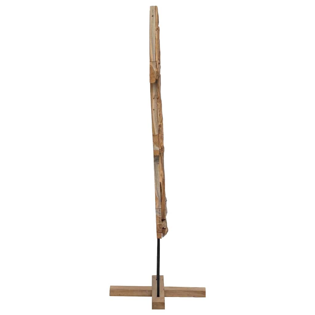 Árbol de Navidad con soporte Marrón 90 cm Madera de teca maciza
