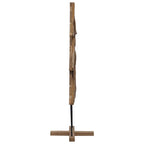 Árbol de Navidad con soporte Marrón 90 cm Madera de teca maciza