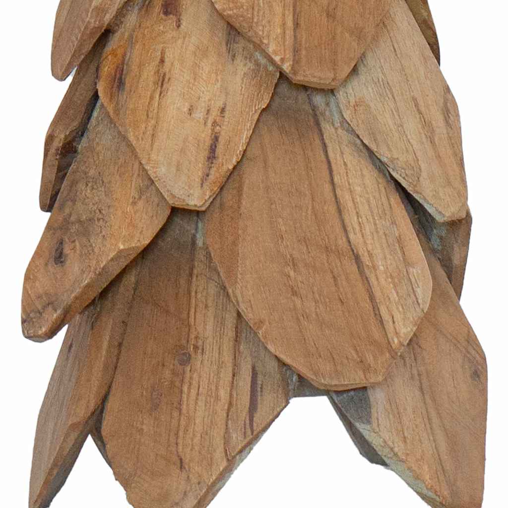 Árbol de Navidad con soporte Marrón 51 cm Madera de teca maciza