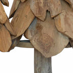 Árbol de Navidad con soporte 3 pcs Marrón Madera de teca maciza