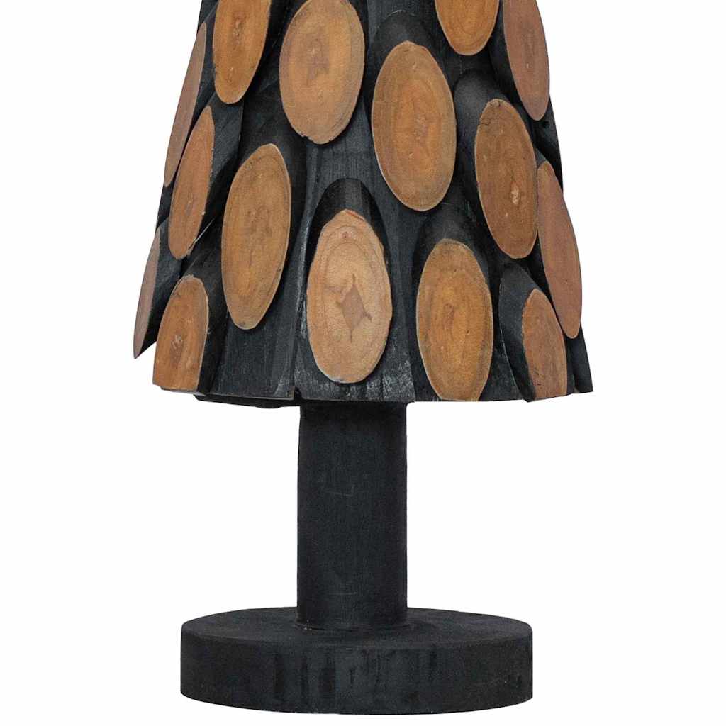 Árbol de Navidad con soporte Marrón 61 cm Madera de teca maciza