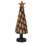 Árbol de Navidad con soporte Marrón 61 cm Madera de teca maciza