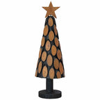 Árbol de Navidad con soporte Marrón 61 cm Madera de teca maciza