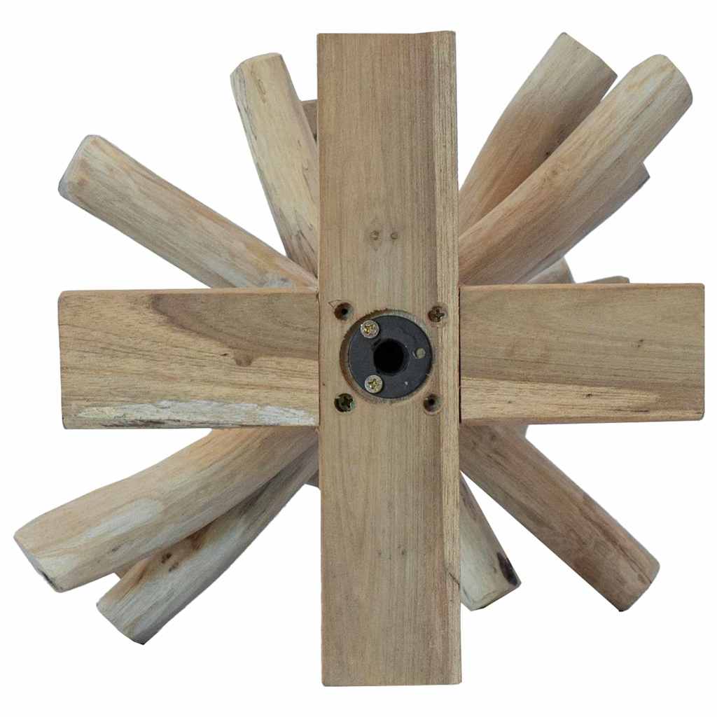Árbol de Navidad con soporte Marrón 60 cm Madera de teca maciza