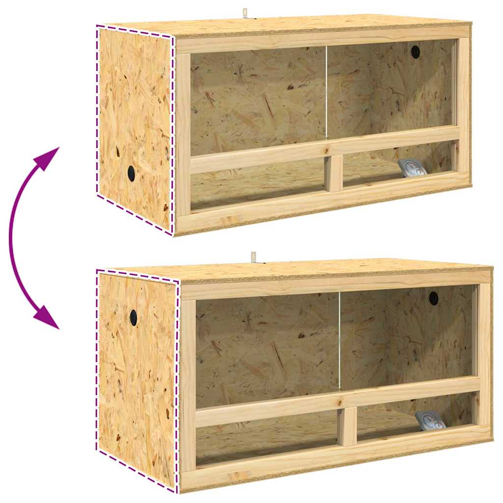 Terrario Marrón 100 x 50 x 100 cm OSB