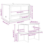 Terrario Marrón 80 x 50 x 100 cm OSB