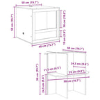 Terrario Marrón 50 x 50 x 100 cm OSB