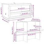 Terrario Marrón 80 x 40 x 90 cm OSB