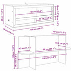 Terrario Marrón 100 x 40 x 90 cm OSB