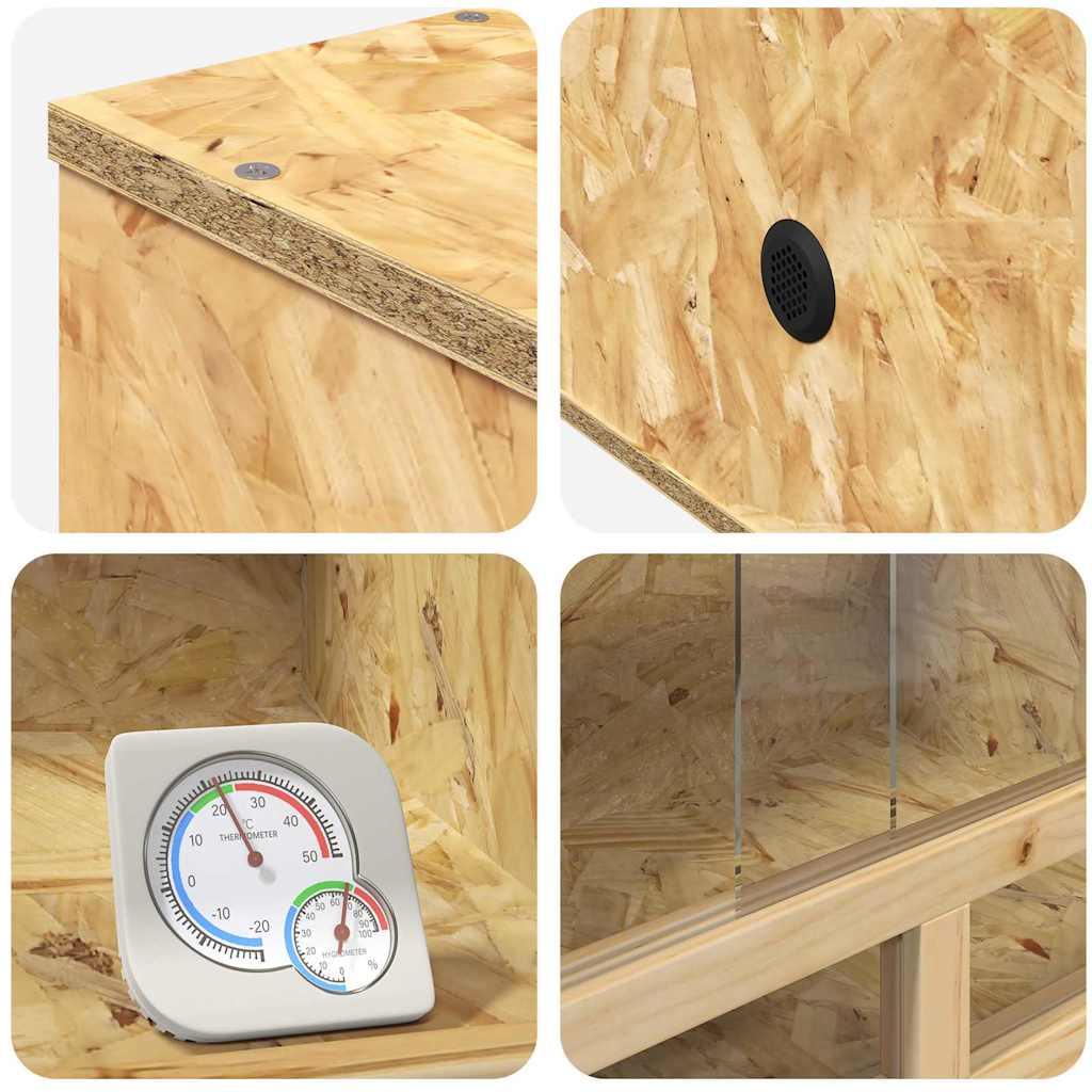 Terrario Marrón 60 x 30 x 80 cm OSB