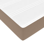 Estructura de cama con colchón con colchón 2 pcs Canela PVC