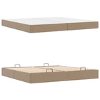 Estructura de cama con colchón con colchón 2 pcs Canela PVC