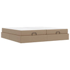 Estructura de cama con colchón con colchón 2 pcs Canela PVC