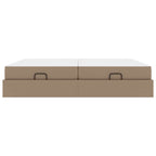 Estructura de cama con colchón con colchón 2 pcs Canela PVC