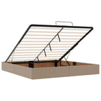 Estructura de cama con colchón con colchón 2 pcs Canela PVC