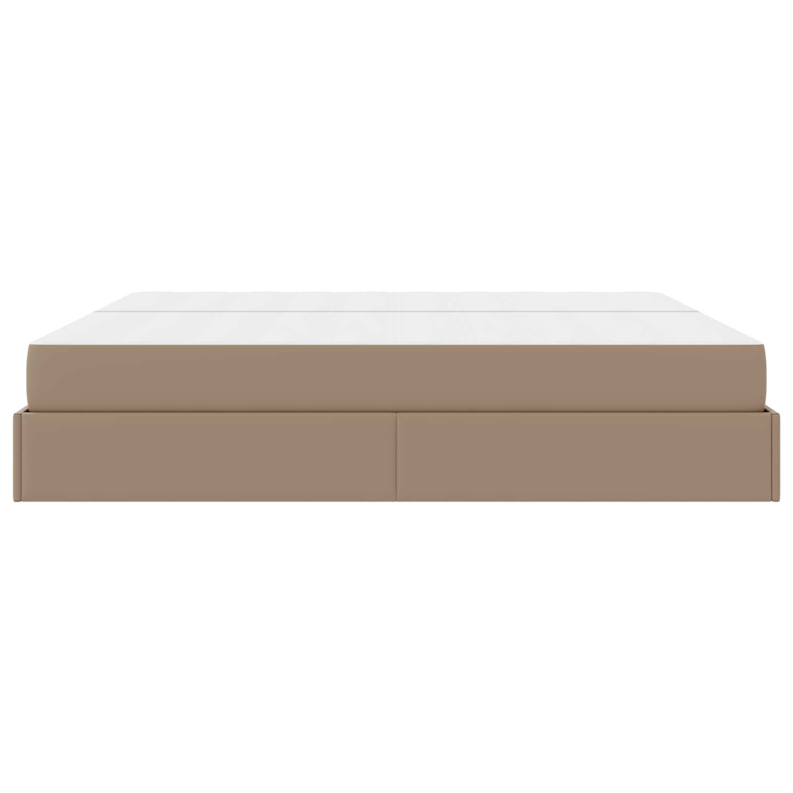 Estructura de cama con colchón con colchón 2 pcs Canela PVC