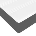Estructura de cama con colchón 2 pcs Gris Tenue tela