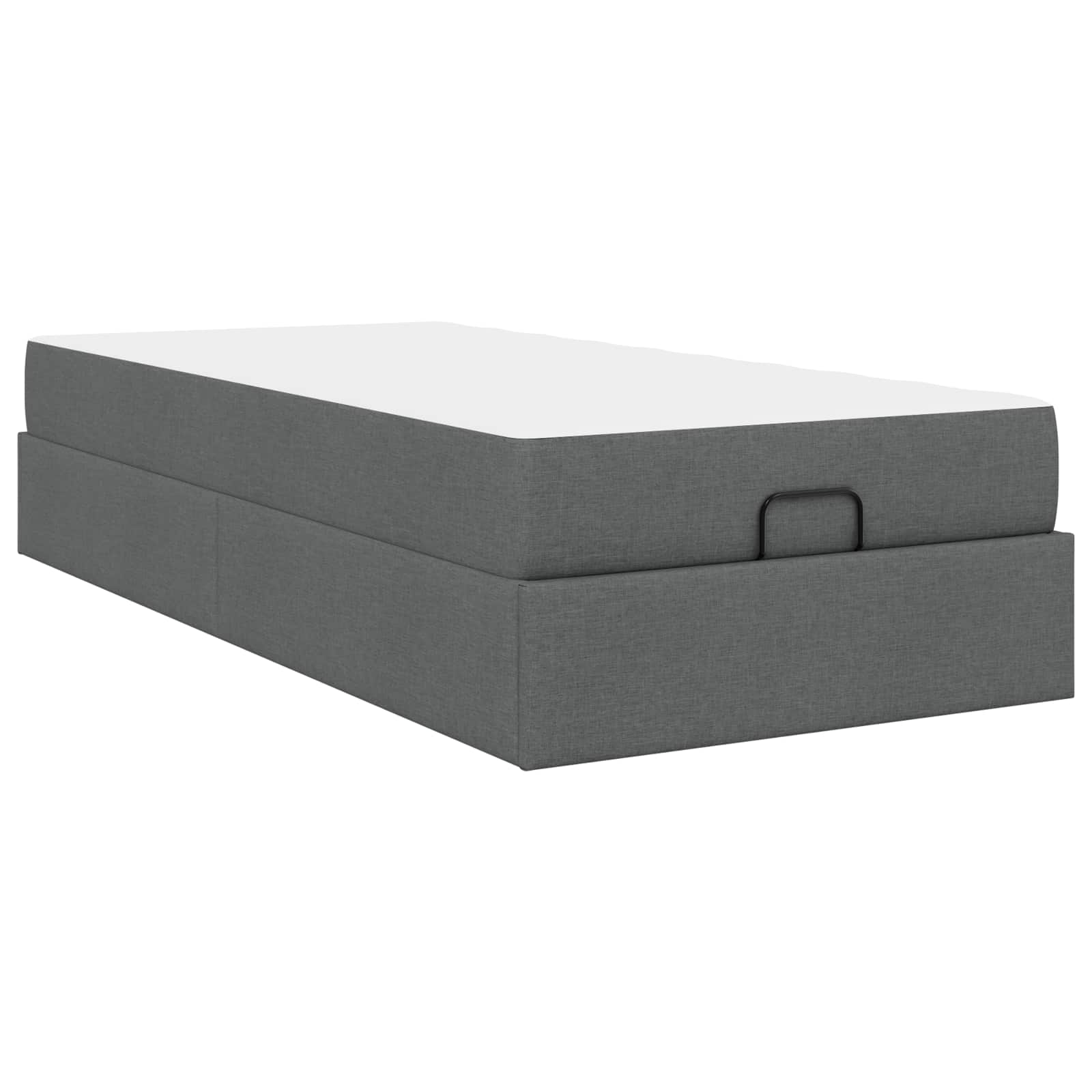 Estructura de cama con colchón 2 pcs Gris Tenue tela