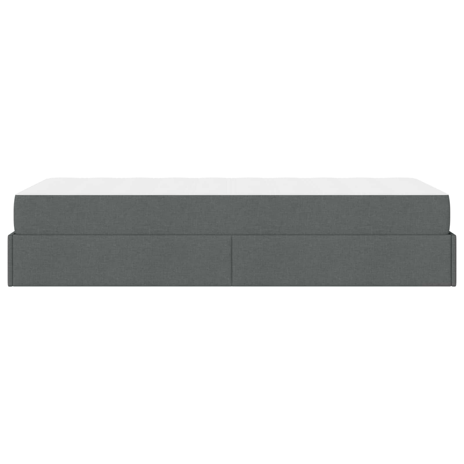 Estructura de cama con colchón 2 pcs Gris Tenue tela