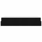 Estructura de cama con colchón 2 pcs Negro tela
