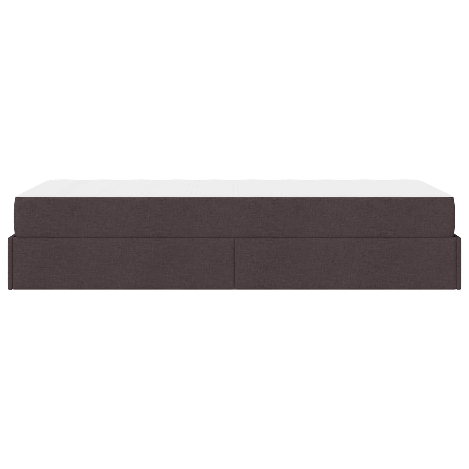 Estructura de cama con colchón 2 pcs Canela tela