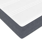 Estructura de cama con colchón 2 pcs Gris Tenue Terciopelo