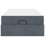 Estructura de cama con colchón 2 pcs Gris Tenue Terciopelo