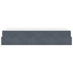 Estructura de cama con colchón 2 pcs Gris Tenue Terciopelo