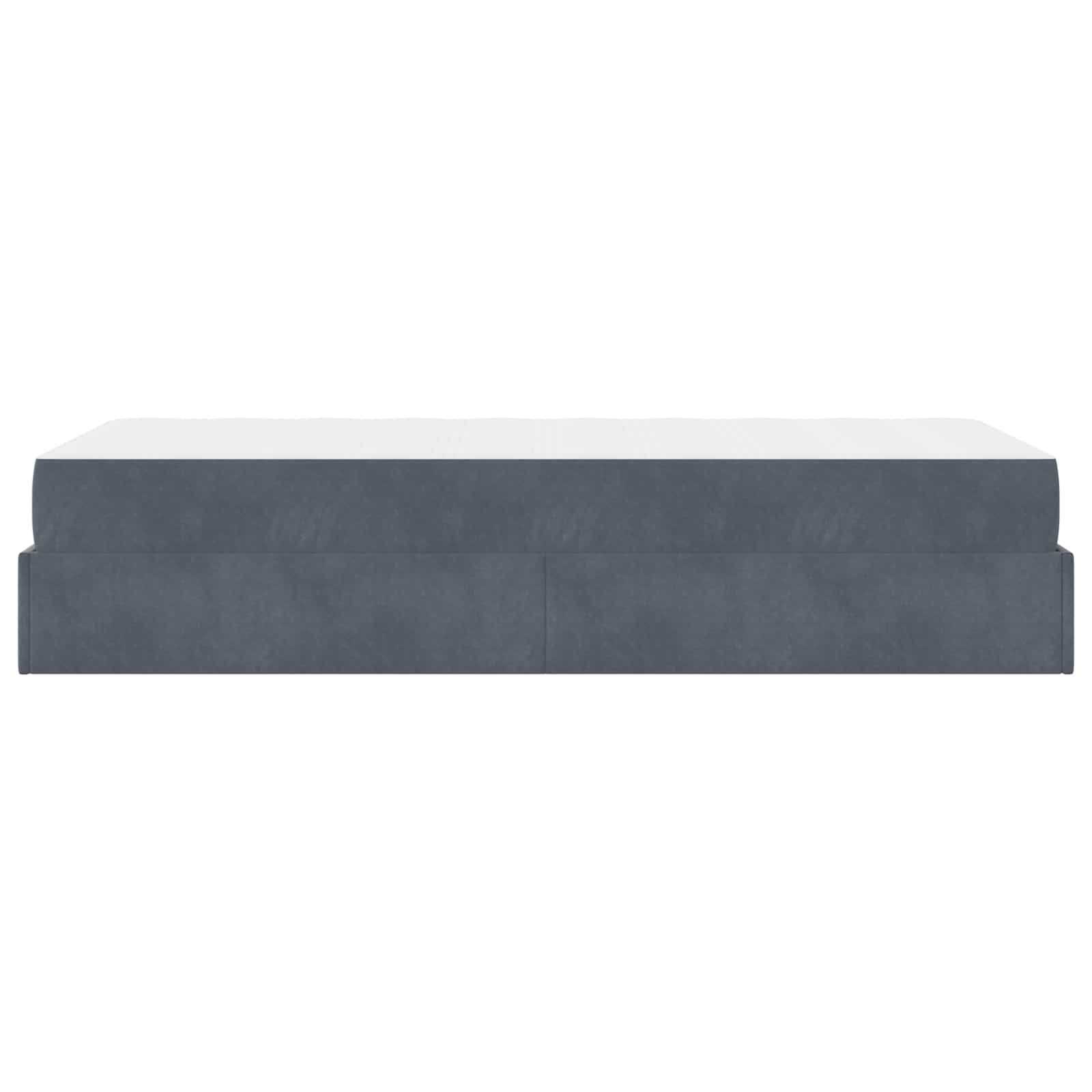 Estructura de cama con colchón 2 pcs Gris Tenue Terciopelo