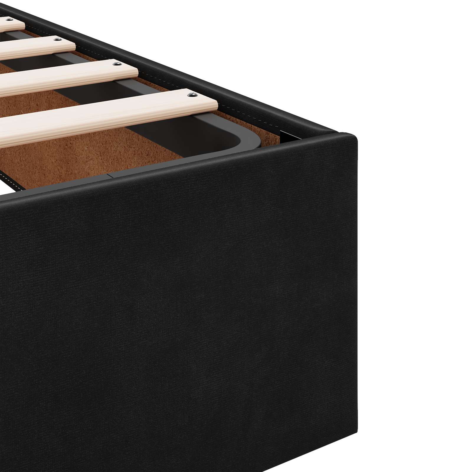 Estructura de cama con colchón 2 pcs Negro Terciopelo