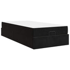 Estructura de cama con colchón 2 pcs Negro Terciopelo